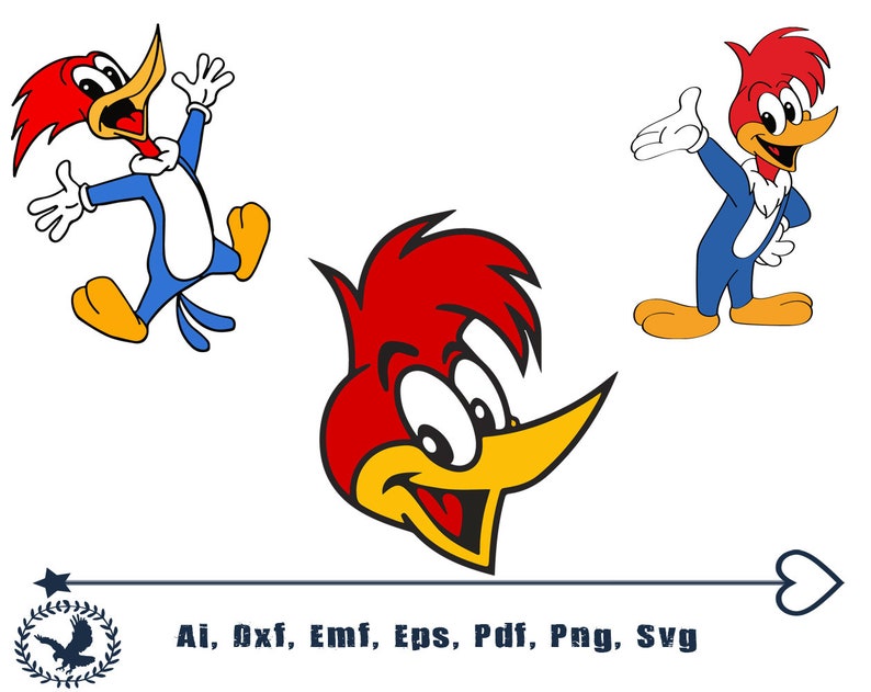 Download Woody The Woodpecker svg Woody The Woodpecker clipart | Etsy