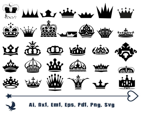 Download Crown Svg Bundle Tiara Svg Crown Clipart Crown Etsy