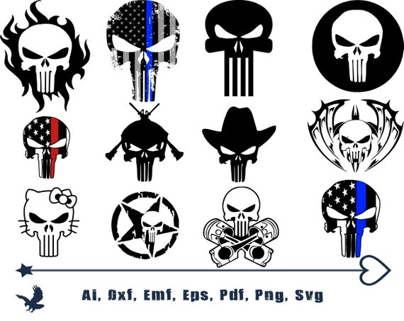 Download Free Punisher Svg Clipart Superheroes Svg Punisher Silhouette Etsy SVG Cut Files