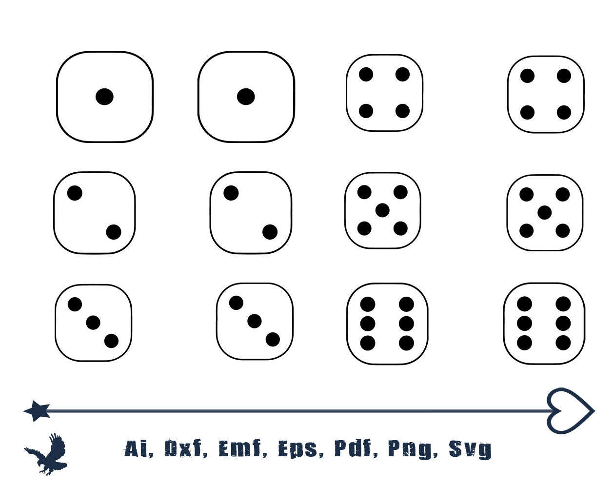 dice game svg yard game farkle bucket game score card pdf game etsy