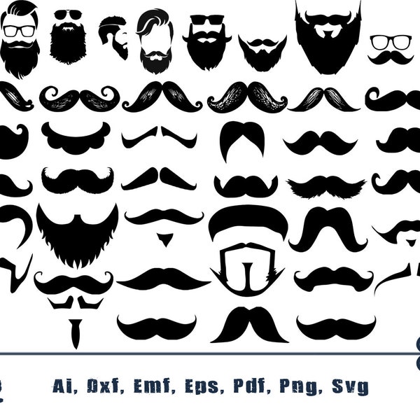 Beauty and beard svg - Etsy Österreich