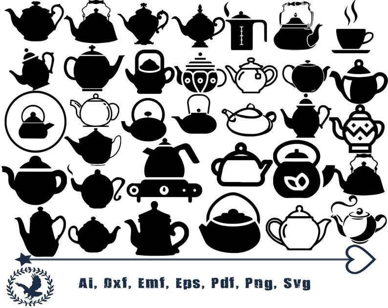 Download Teapot svg Teapot cut files Teapot decal design Teapot | Etsy