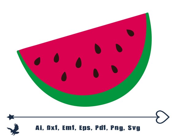 Download Watermelon Svg Files For Cricut Silhouette Watermelon Etsy