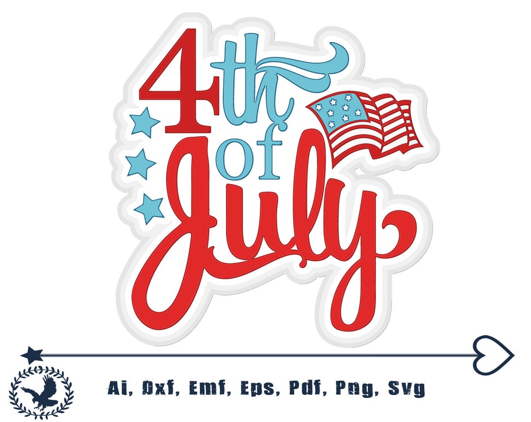 4th American Flag Fireworks Clip Art Commercial Use - Etsy