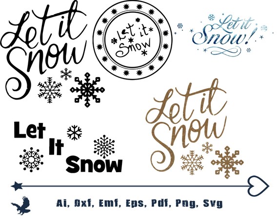 Free Free 58 Silhouette Let It Snow Svg SVG PNG EPS DXF File