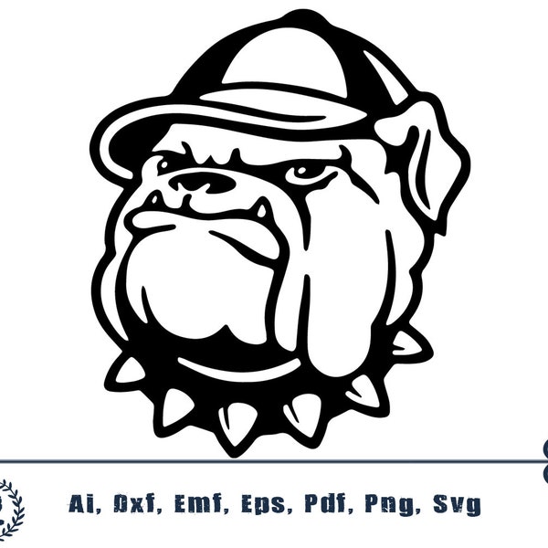 Bulldog SVG for cutting machines, SVG Files.Instant Download,ai,dxf,emf,eps,pdf,png,svg