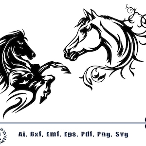 Horse SVG,horse head svg, beautiful horse svg file for cricut and silhouette, horse svg and png instant download