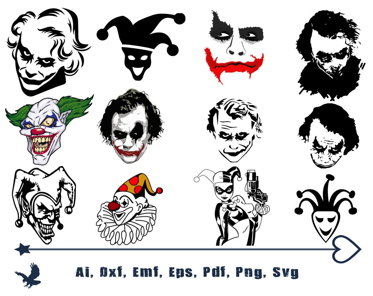 Joker svg cut files Why so Serious svg Joker cricut files | Etsy