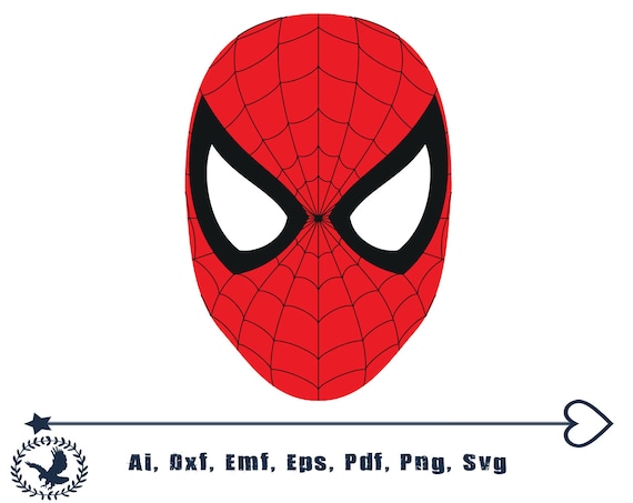 Download Spiderman Svg Facesuperhero Svg Superman Cut File Silhouette Etsy