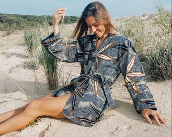 Kimono/African Print Design/Wax print/One size/Unisex/Cotton