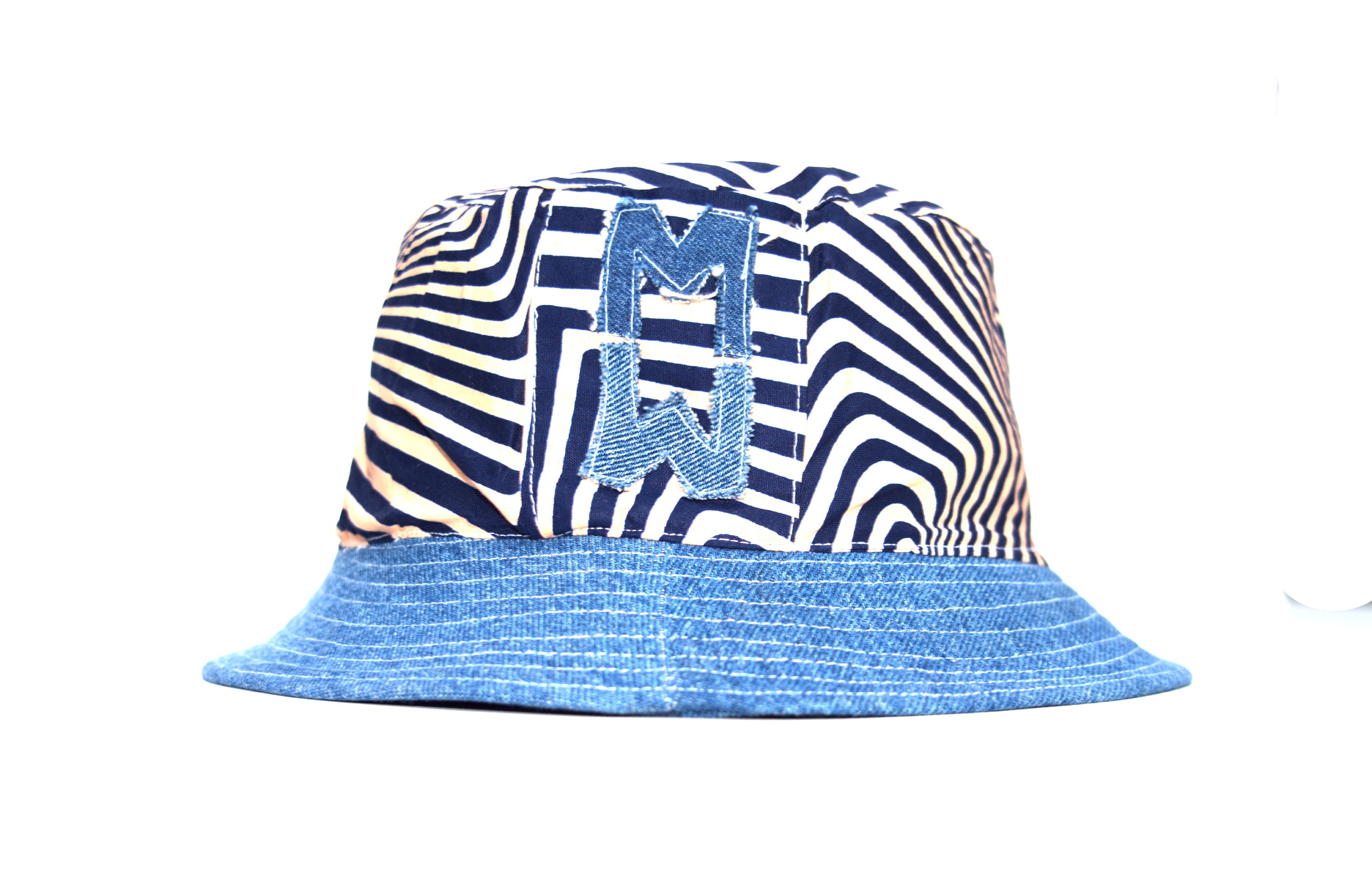 African Print Bucket Hat Wax Style Colorful Sun Hat K-K Vogues African Wax Print Bucket Hat/reversible/kitenge Sun Hat  main image 2
