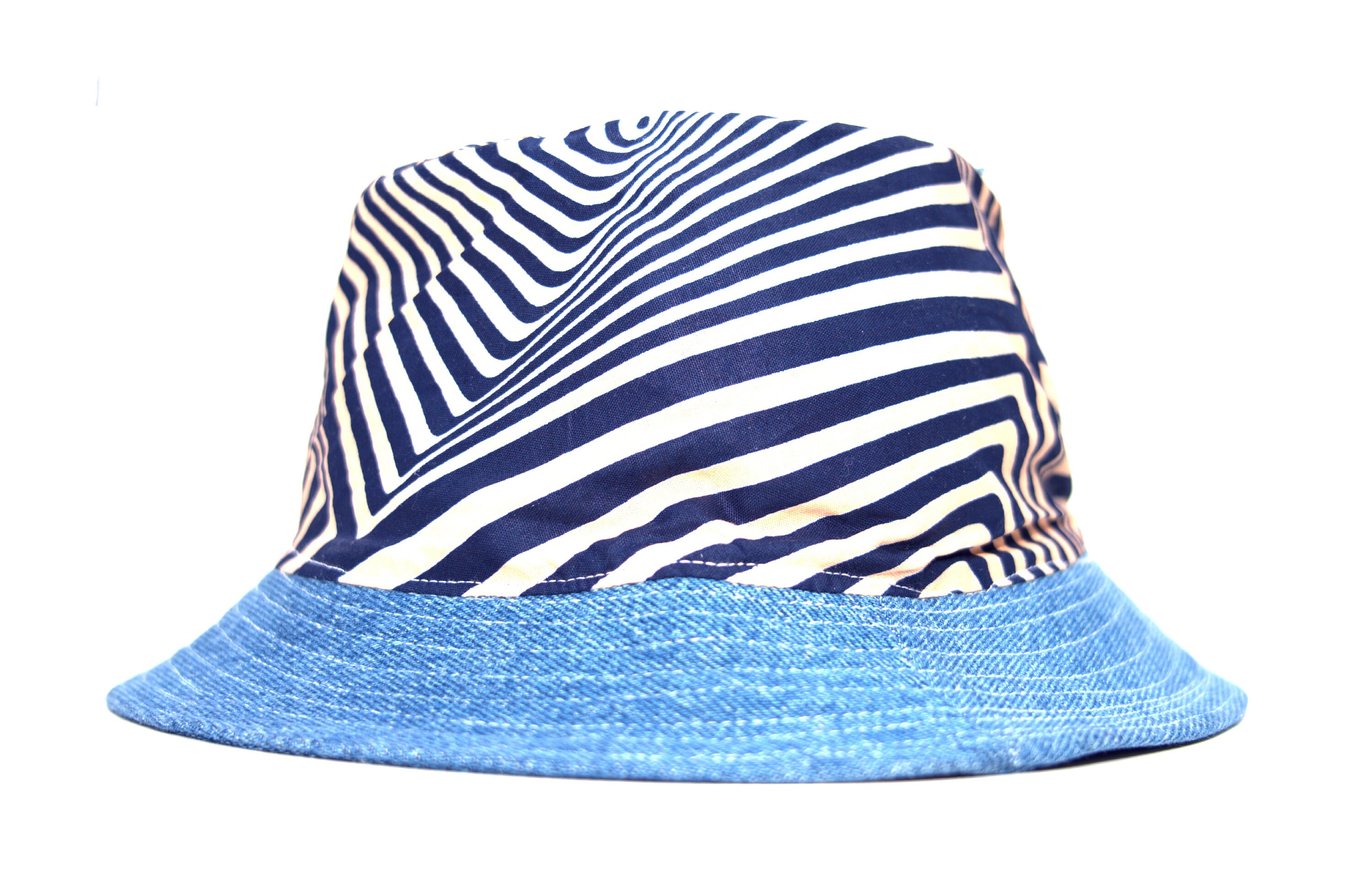 African Wax Print Bucket Hat/reversible/kitenge Sun Hat  display picture 1