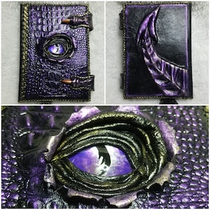 3D dragon leather book,spellbook,magic ritual,gothic claw dragon,dragon eye,dungeons and dragons book,grimoire,dragon notebook,evil eye,Larp