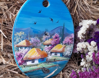 Kleines dekoratives Schneidebrettchen 22*16 cm