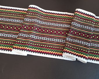 Embroidered table runner cotton Ukrainian ethnic embroidery cross stitch table runner Embroidered tablecloth 51*11 inch Traditional ornament