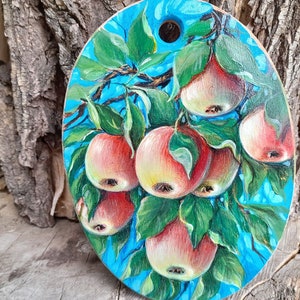 Decorative small cutting board  9*6 inch Decorative board on the  wall  Kitchen decor Home decor Hand painted