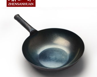  ZhenSanHuan - Sartenes para saltear sin toxinas, sin teflón, no  pegajosas, sartenes para tortilla (28/11 pulgadas) : Hogar y Cocina