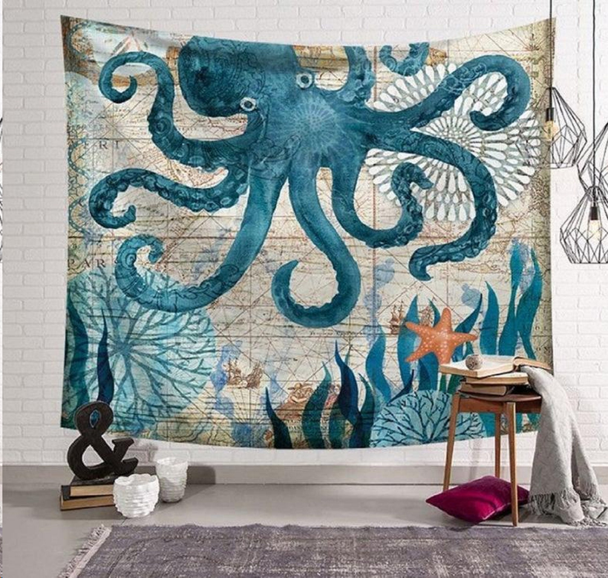 Tapestry Sea Tapestry Art Tapestry Ocean Art Ocean Etsy