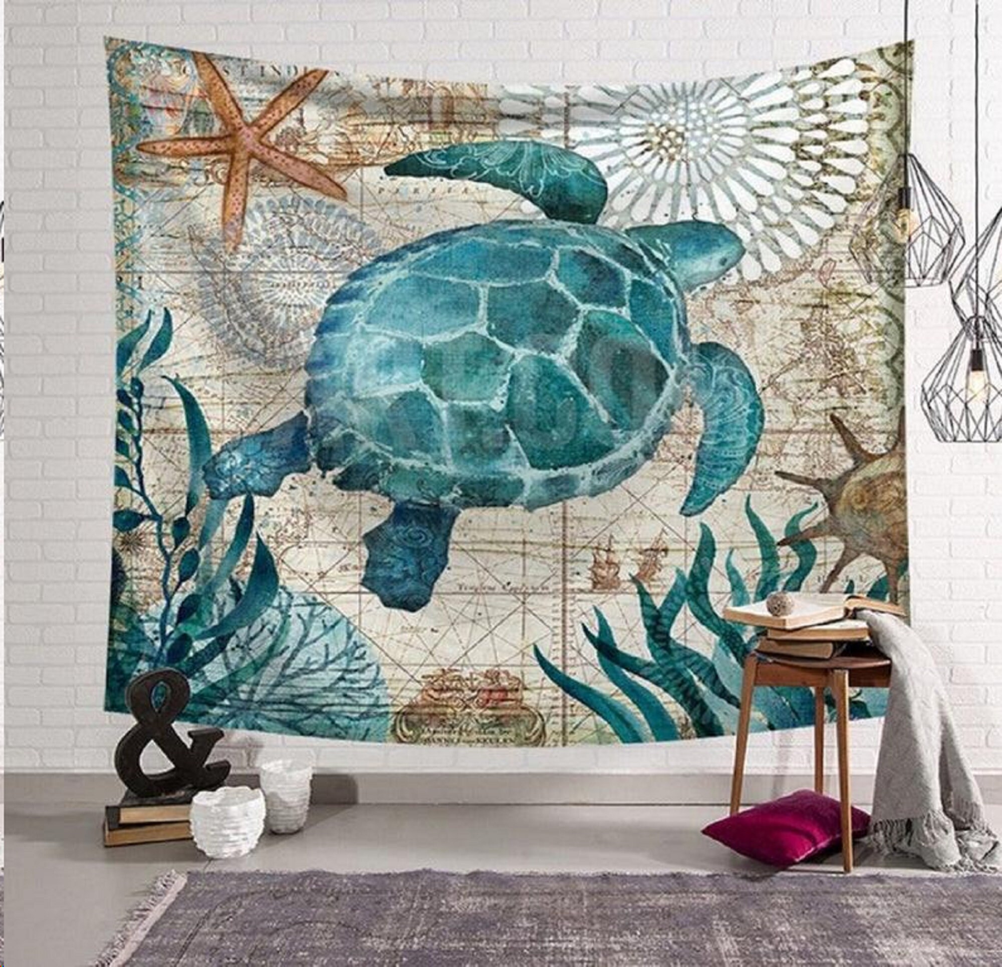 Tapestry Sea Tapestry Art Tapestry Ocean Art Ocean Etsy