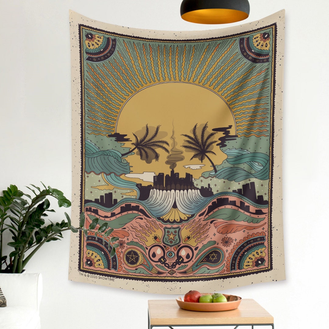 Sun Tapestry Wall Tapestry Japanese Tapestries Wave Etsy