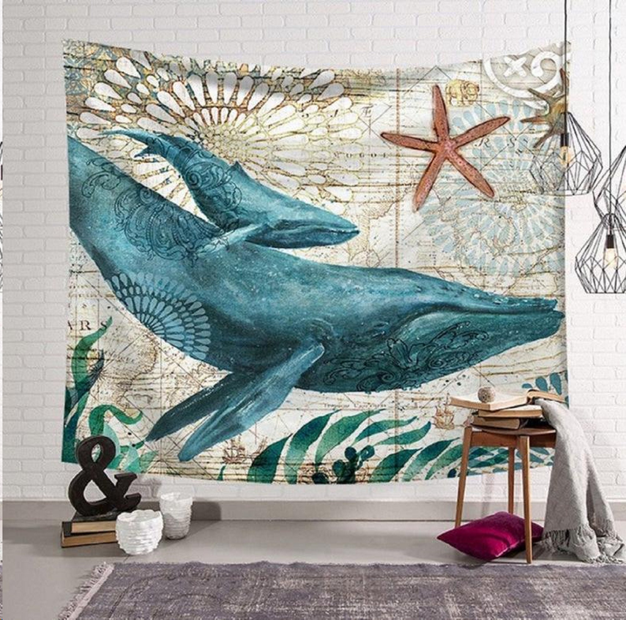 Tapestry Sea Tapestry Art Tapestry Ocean Art Ocean Etsy