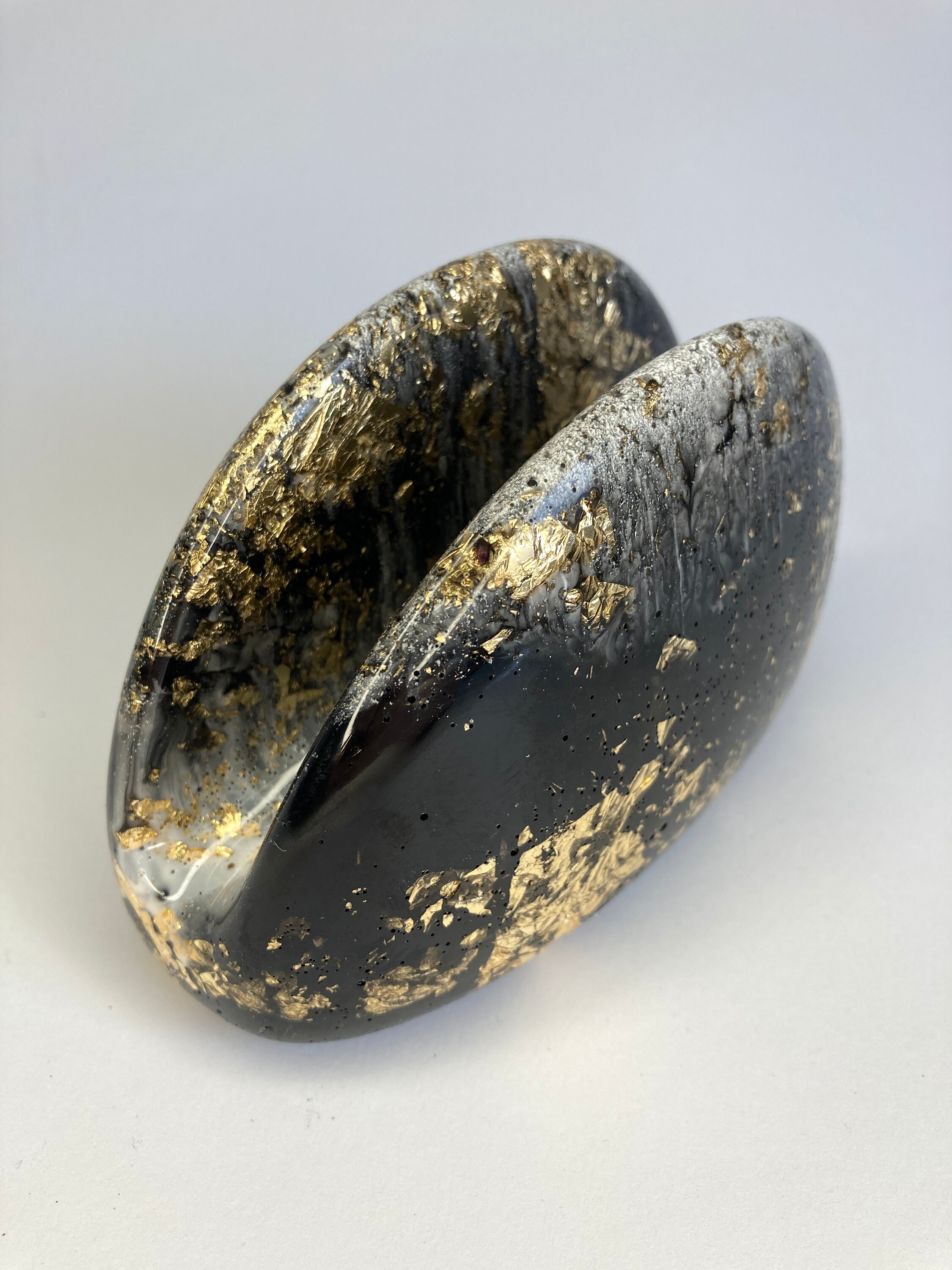 Serviettenhalter Schwarz Metall - Mit Gewürzablage 23x16,5x14cm