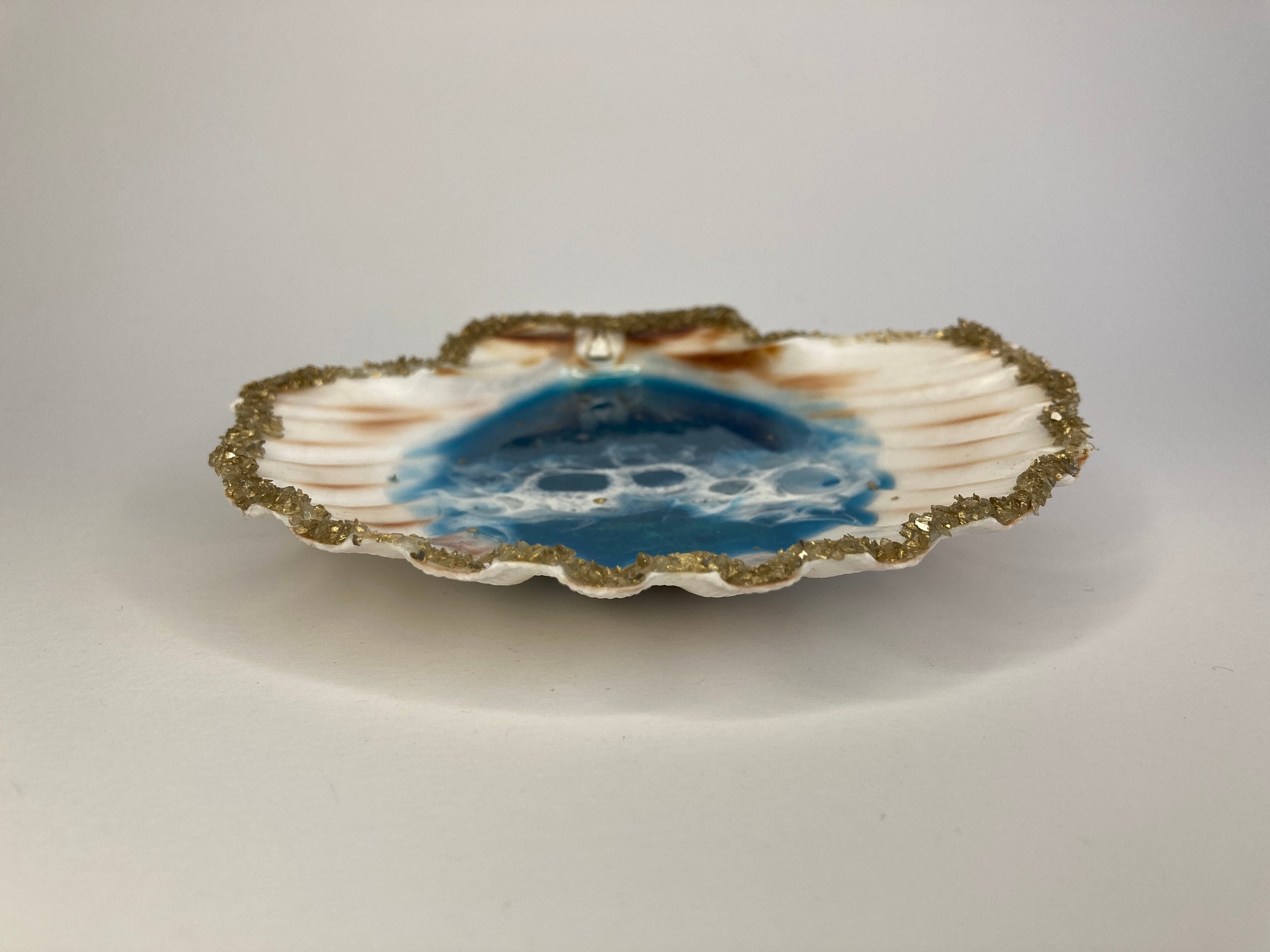 LIFKOME Muschel Schmuckschale Weiß - Elegantes Tablett Für Schmuck & Schlüssel