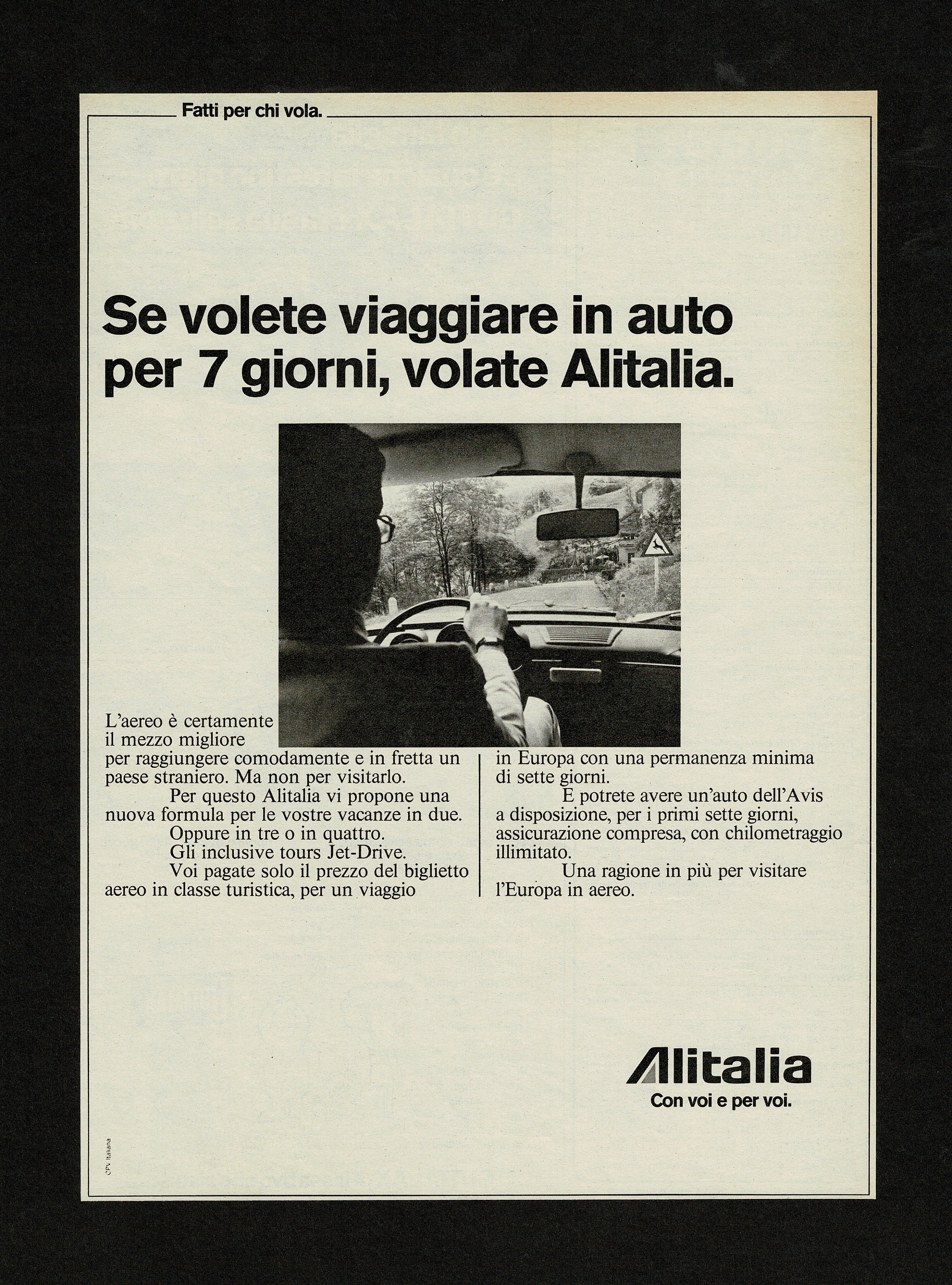 Poster Vintage Alitalia – Haute Qualité 60x90 Cm, Décoration Aviation Rétro