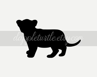 Free Free 115 Silhouette Lion Cub Svg SVG PNG EPS DXF File