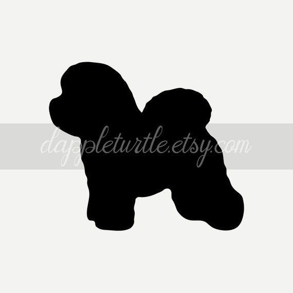 Download Bichon Frise Silhouette Instant Download Png And Svg Files Etsy