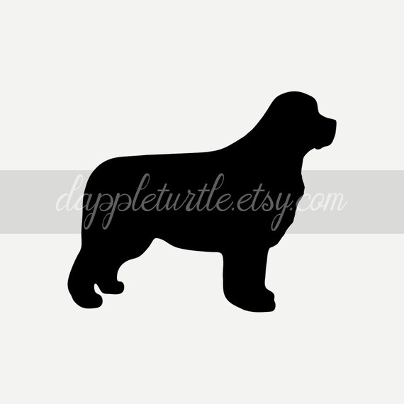 Download Newfoundland Silhouette Instant Download Png And Svg Files Etsy PSD Mockup Templates