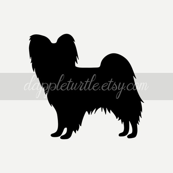 Papillon Silhouette Instant Download Png And Svg Files Etsy