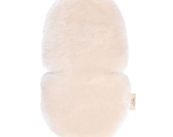 Grey Long Baa Baby Sheepskin Buggy Pram Liner