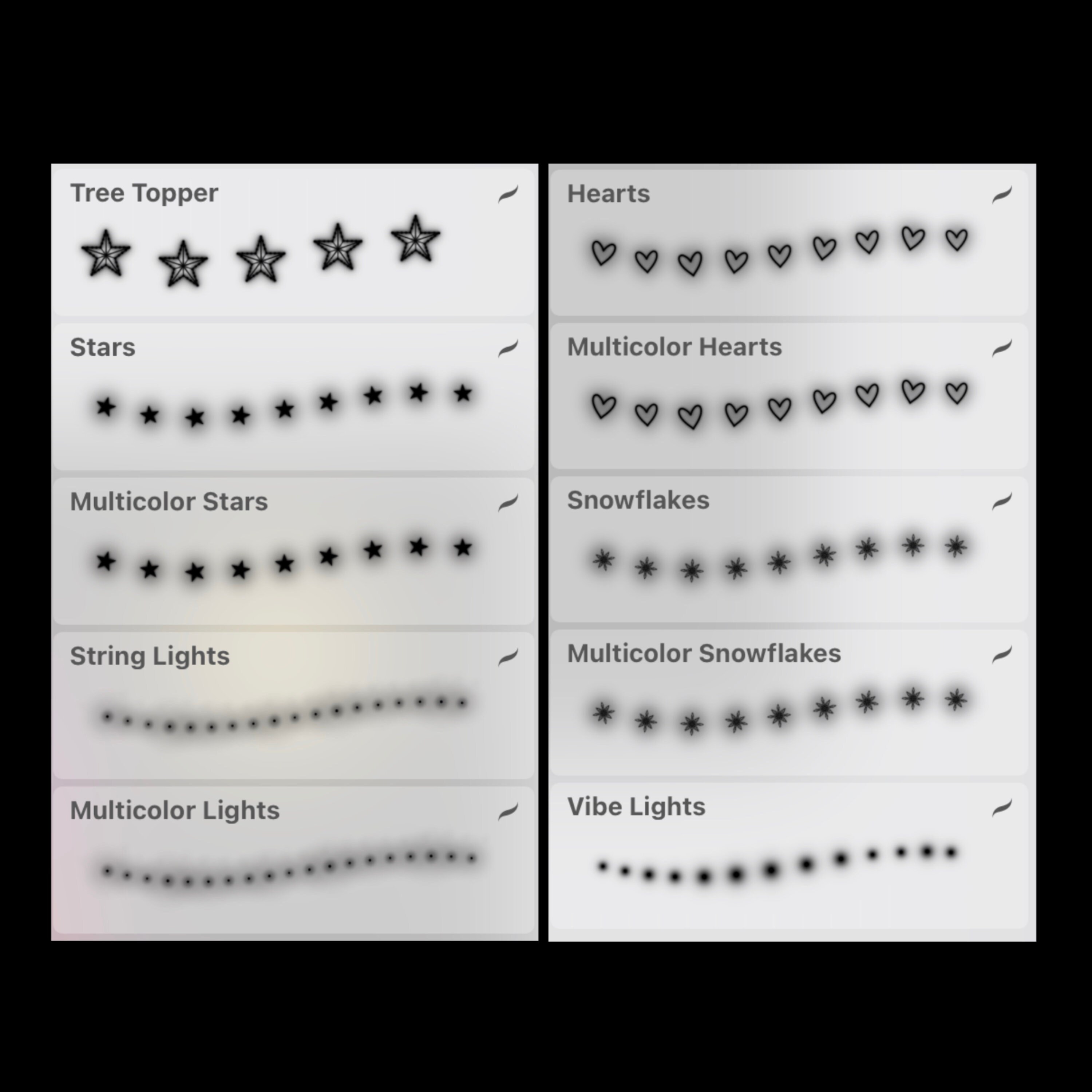 Christmas Lights Brush Set Digital Brushes for Procreate Etsy