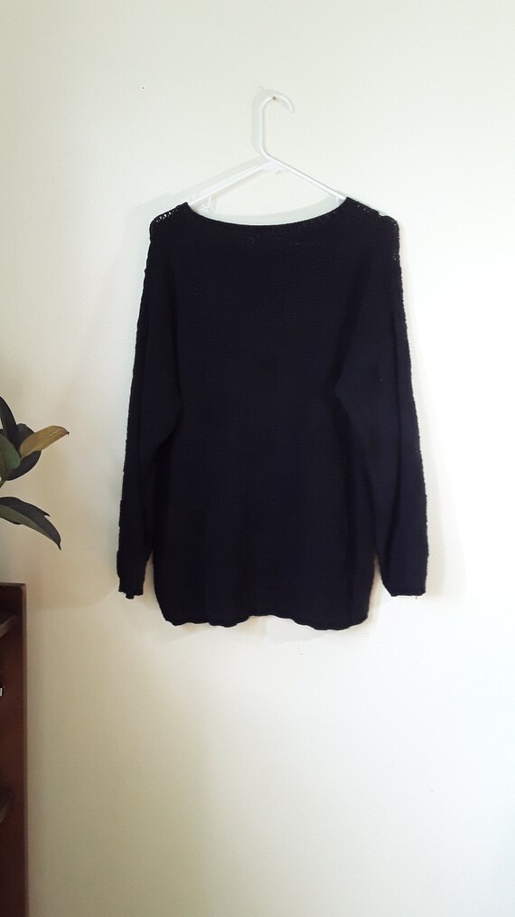 Trashed Granny Square Oversized Sweater Abstract … - image 8