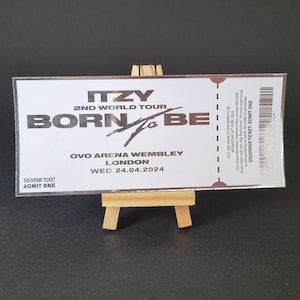 ITZY tour souvenir concert ticket Kpop gift collection Born To Be MIDZY