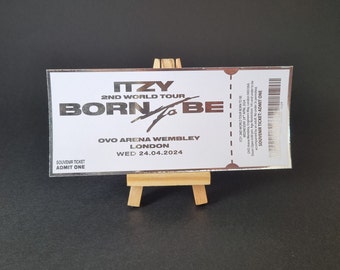 ITZY UK tour souvenir concert ticket Kpop gift collection Born To Be MIDZY