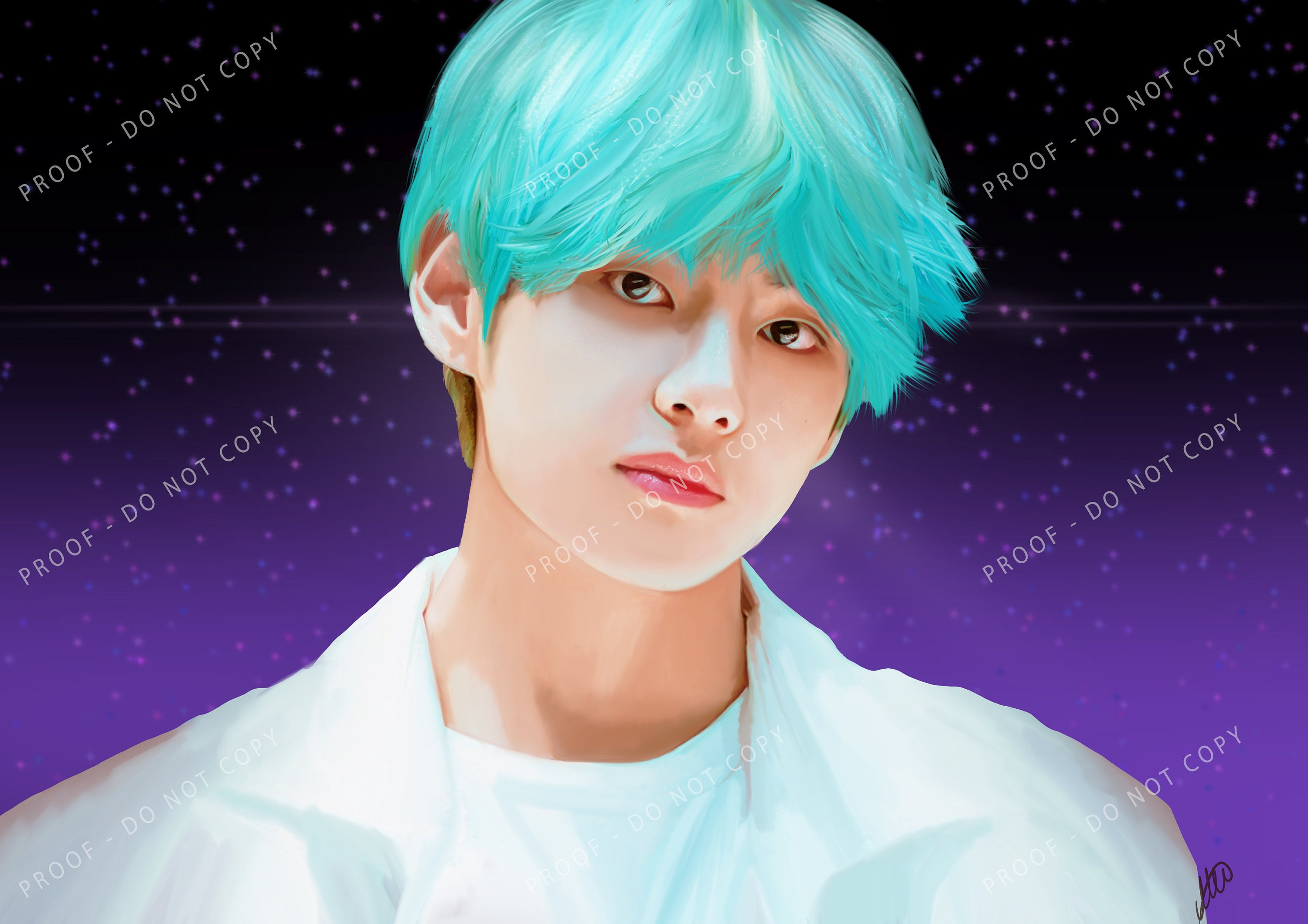 BTS 防弾少年団 TAEHYUNG V フォトフレーム A4 額縁 + スロ③