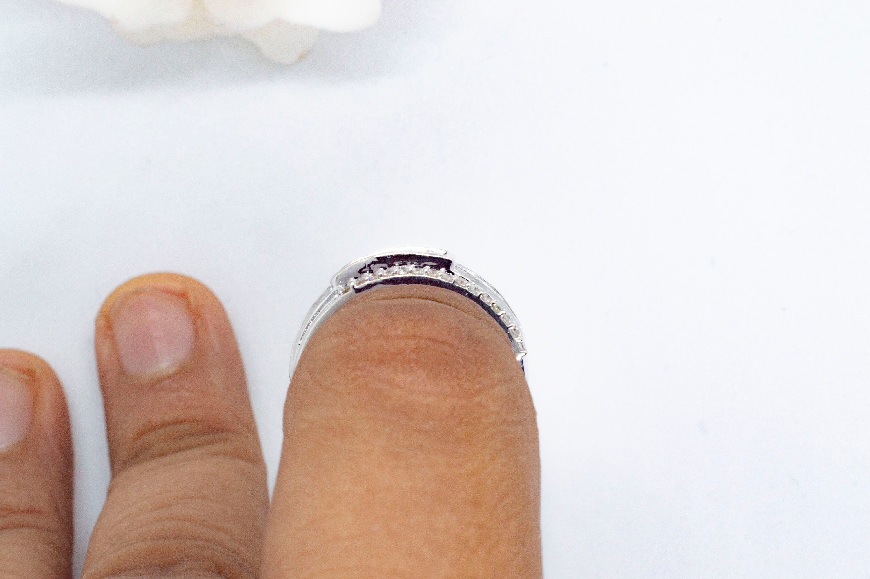 Invisible Setting 14K/18K Gold Ring Moissanite Engagement Etsy