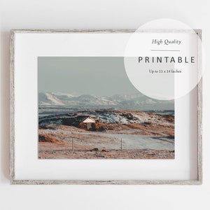 Iceland Landscape Photography Print | Scandinavian Photography | Fine Art Printable