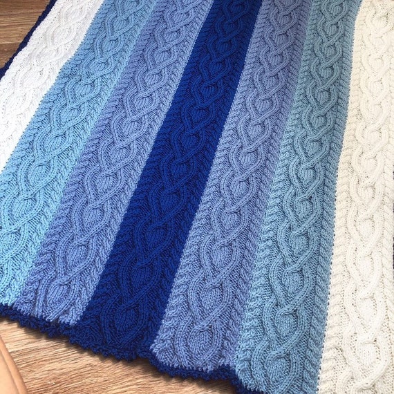 blue crib blanket