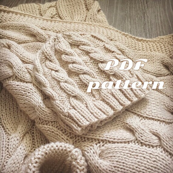 cable knit baby hat