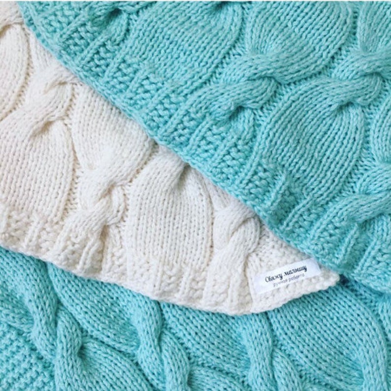 Knitting Pattern Baby Blanket Knit Pattern for Beginners Pdf Etsy