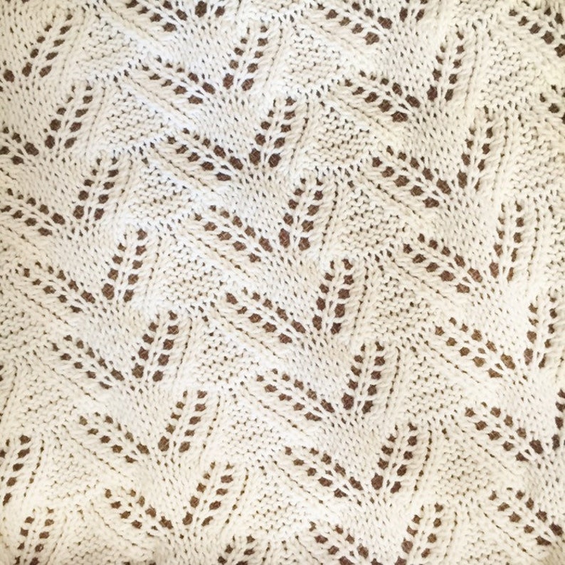 Ivory cream knit baby blanket baptism christening blanket Etsy