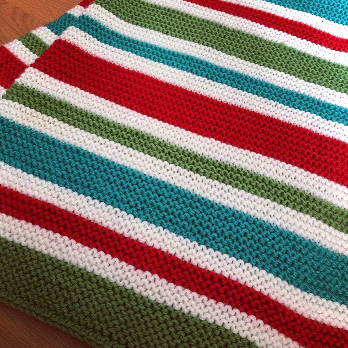 First Christmas Baby blanket knitting pattern christmas decor Etsy