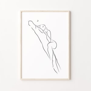 Paar Linie Kunst, Abstrakter Mann und Frau Druck, Umarmung Paar Poster, Romantische Wandkunst für Schlafzimmer, druckbare Wandkunst