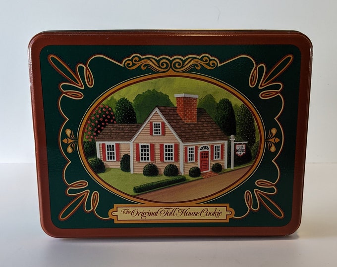 Nestle Original Toll House Cookie Tin Nestle Collectible Cookie Box Toll House Vintage Tin Toll House Tin Decor Tin Collectible Tin