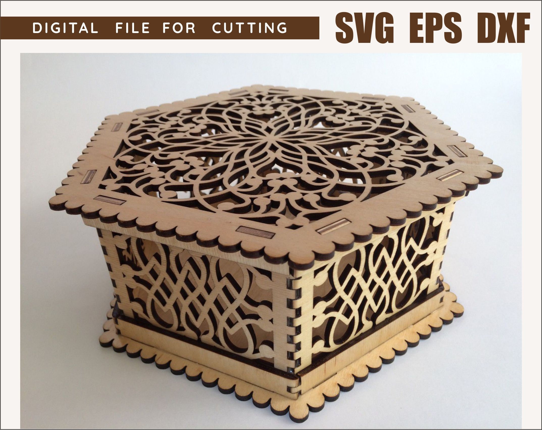 Carved gift boxwedding box cnc filefile cnclaser Etsy