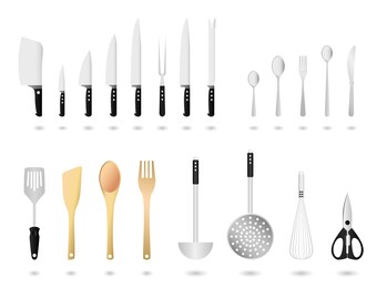 Kitchen Knife, Kitchen Utensils, Kitchen SVG, Kitchen Vector, Kitchen EPS, Spatula, Spoon, Fork, Cooking, Chef Knife, Whisker, Wooden, Art