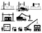 Building House 3d Printer Creating Modular Home Printing Technology Build Rapid Prototyping Products Architecture Machine SVG PNG EPS Vector
